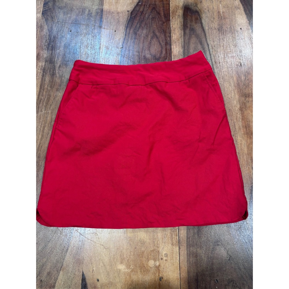 S.C.&CO. skort women sz 12 red athletic golf tennis pickleball stretch skirt